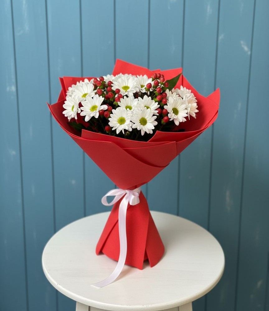 Букет цветов из: Хризантемы в Вишневогорске