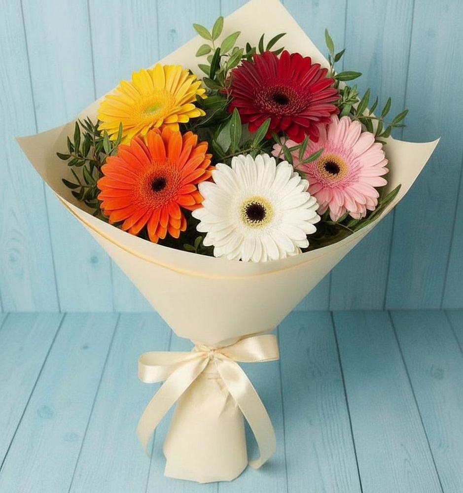 Букет цветов из: Герберы в Вишневогорске