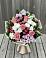 Букет цветов из: Альстромерии, Гвоздики, Розы и Хризантемы в Вишневогорске