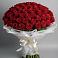 Букет 101 Красная роза Блэк Мэджик в Вишневогорске