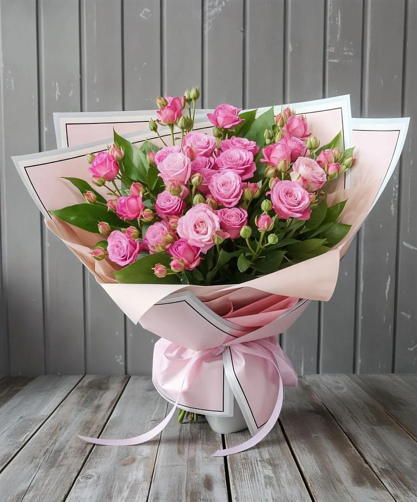 Букет Розовый кустик в Вишневогорске