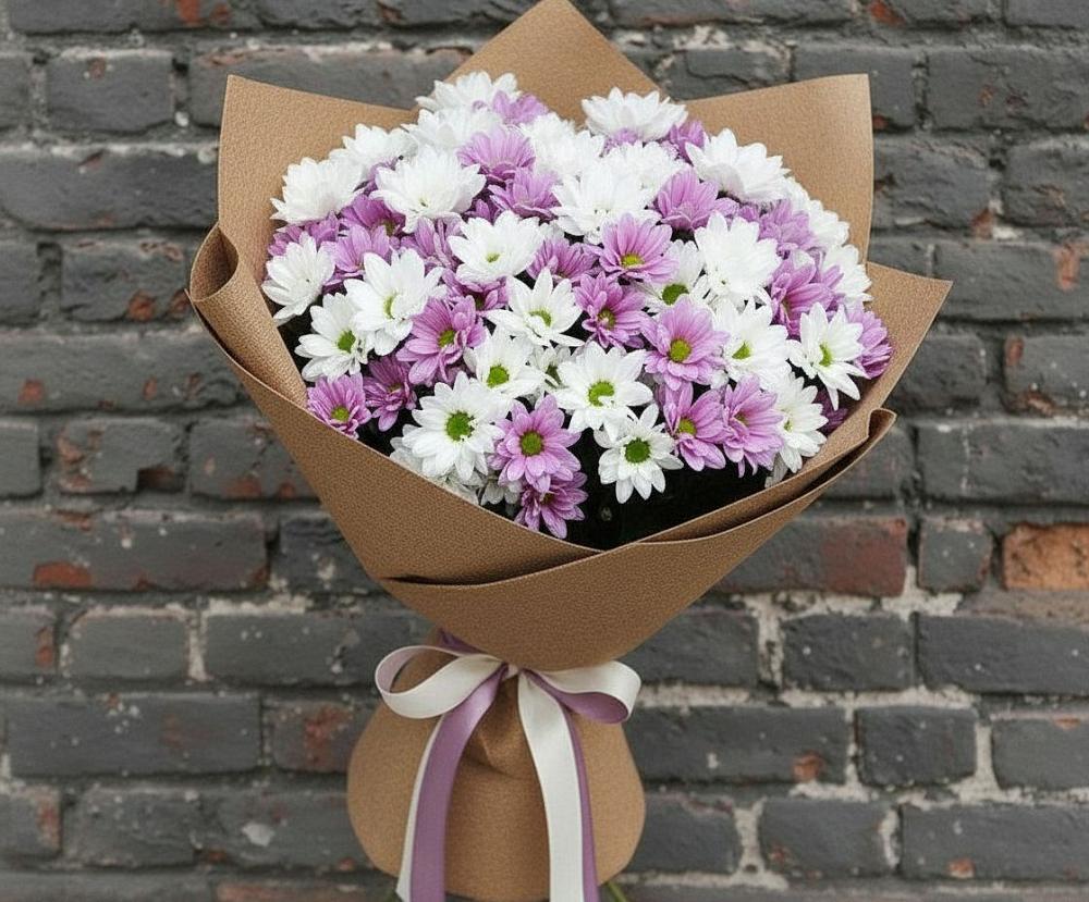 Букет цветов из: Хризантемы в Вишневогорске