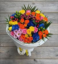 Букет цветов из:  Розы и Хризантемы в Вишневогорске