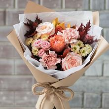 Букет цветов из:  Гвоздики, Хризантемы и Розы #REPLACE_PRED# Вишневогорске
