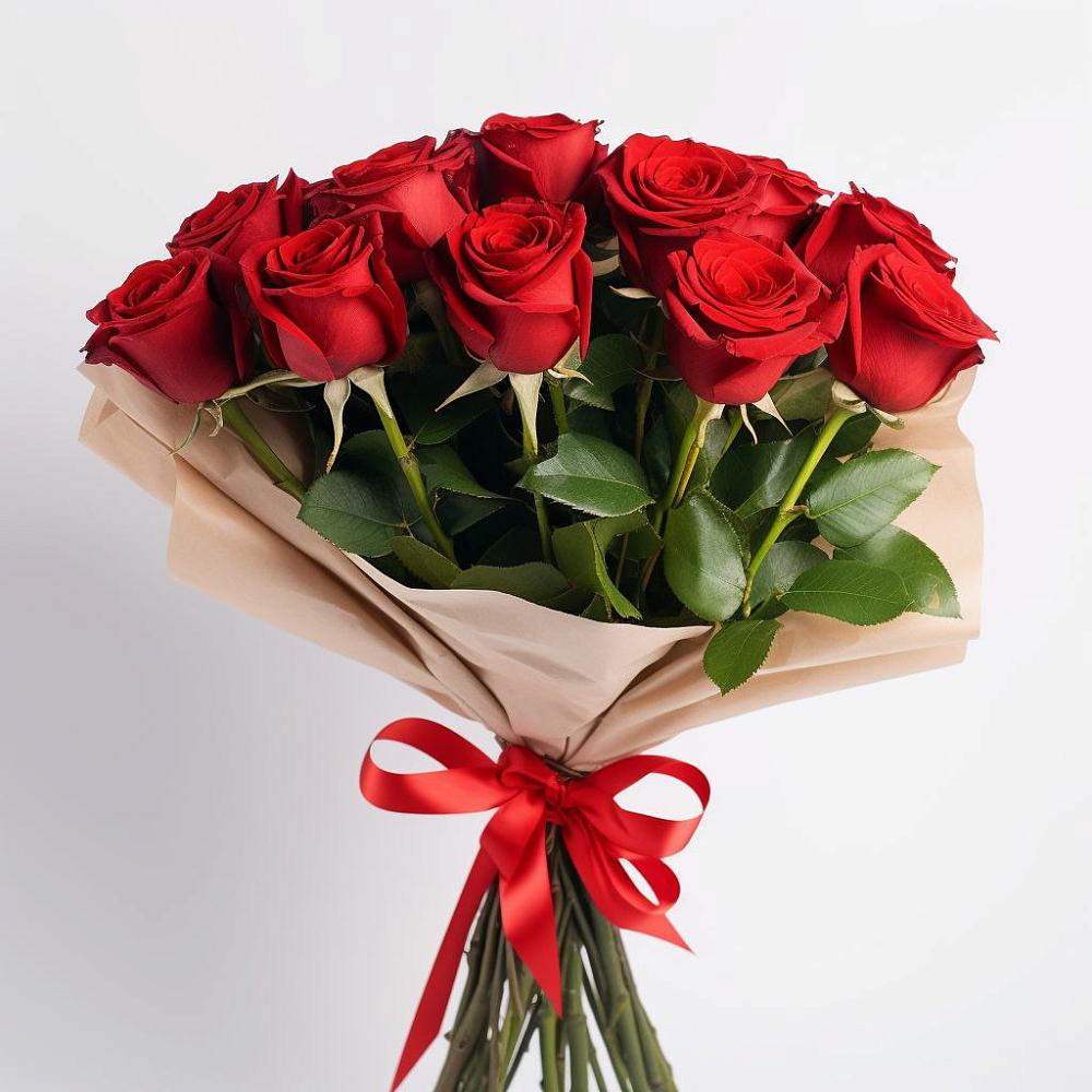 Букет 11 Красных роз Эдлесс Лав в Вишневогорске