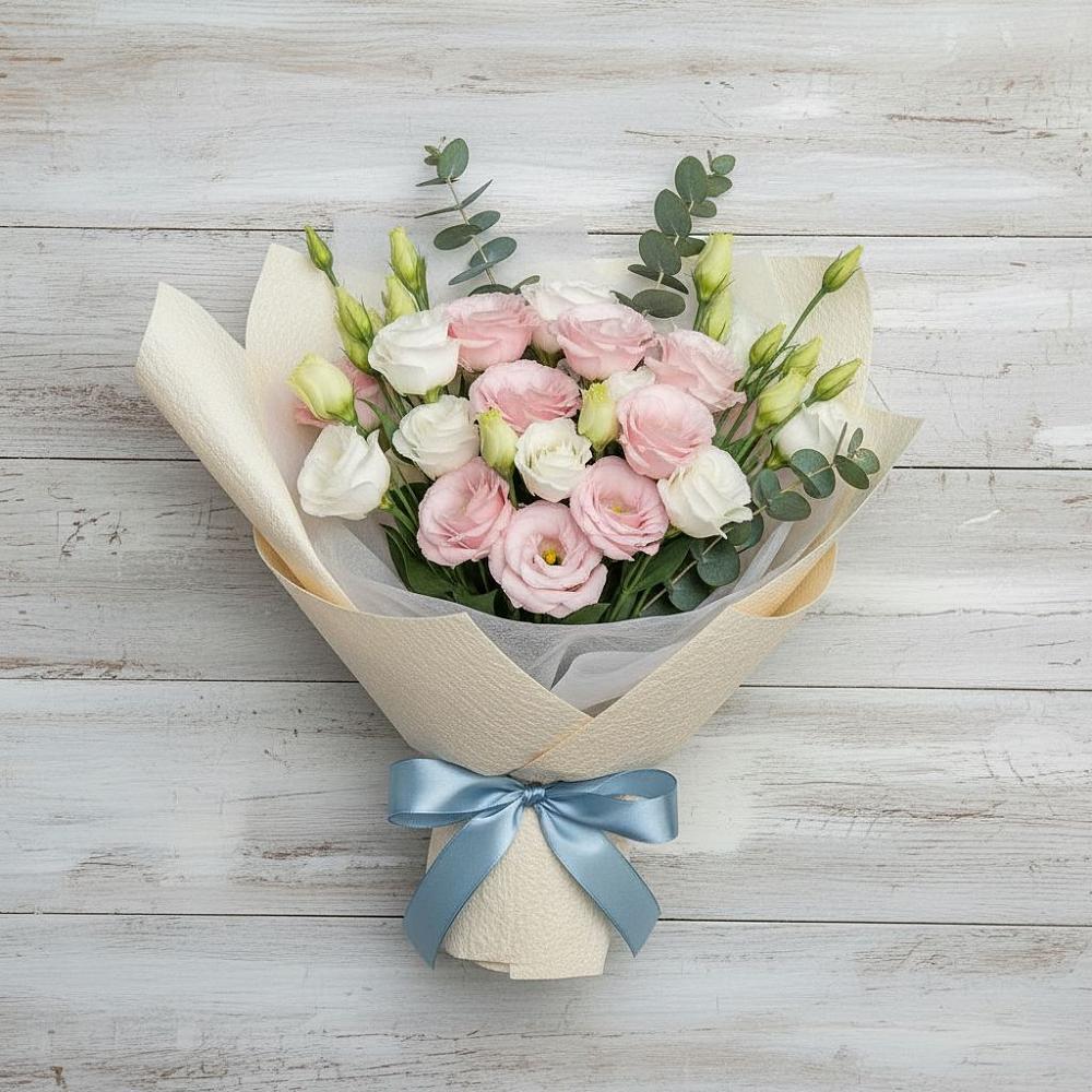 Букет цветов из: Лизиантусы в Вишневогорске